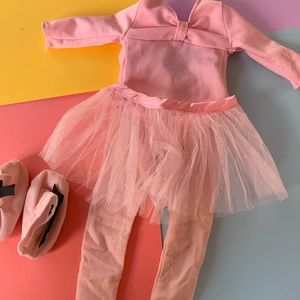 18” doll ballerina set